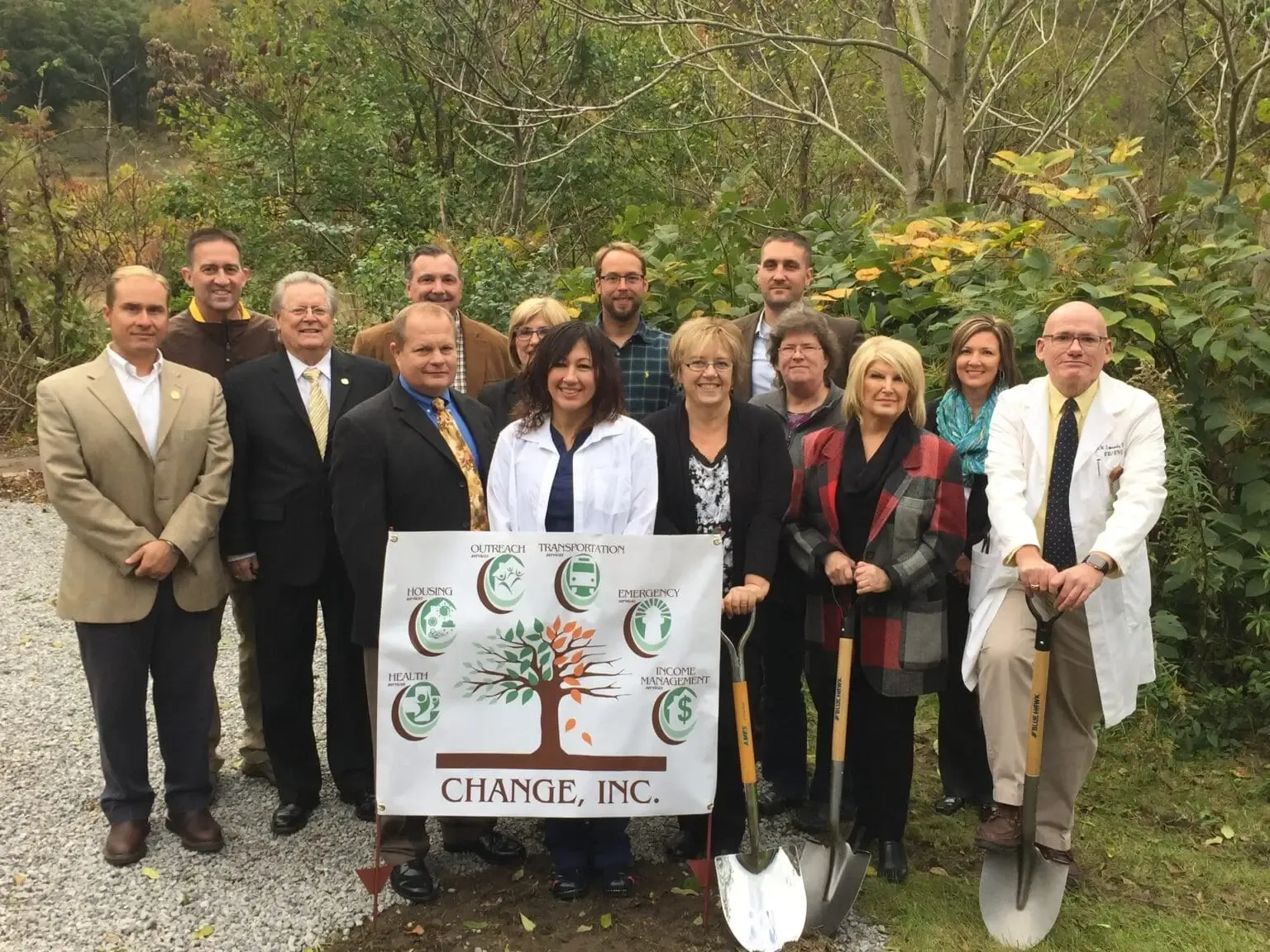 Groundbreaking at the Newell health center, 2015
