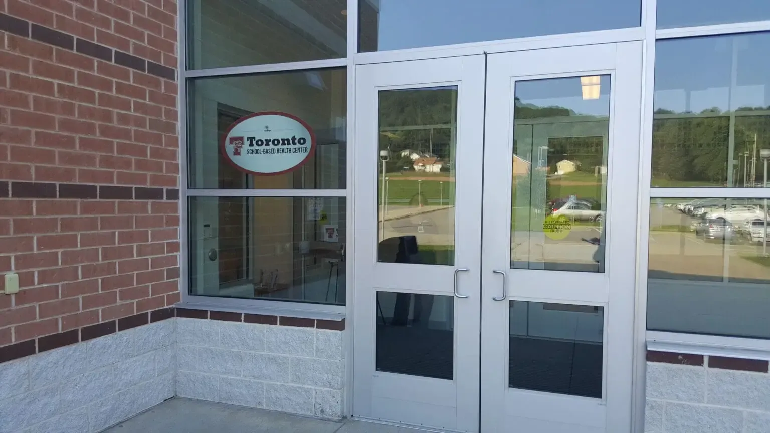 Entrance to the Toronto schools health center